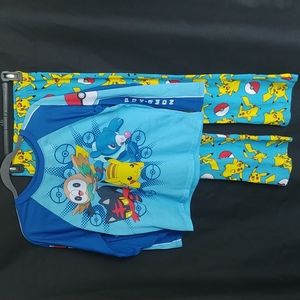Pokemon Kids Pajamas with Pikachu